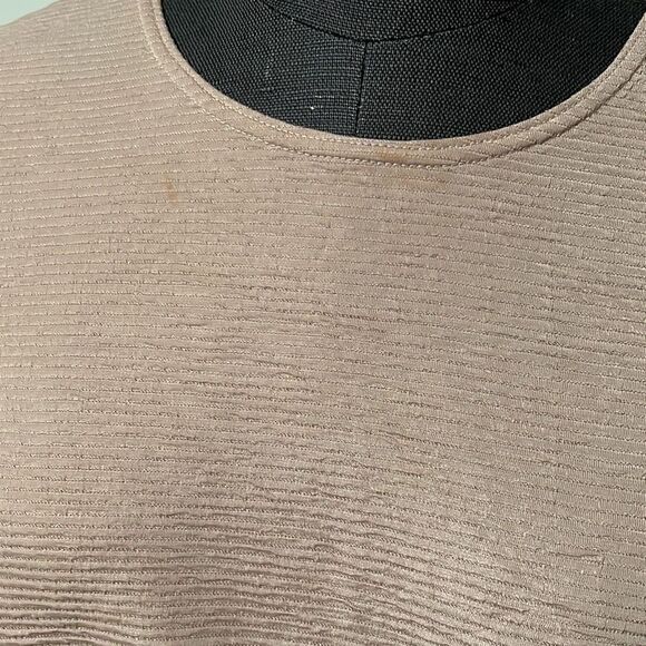 Bea Basics Women's Cream Knit Ribbed Tank Top & Cardigan Set Size XL - Picture 7 of 12